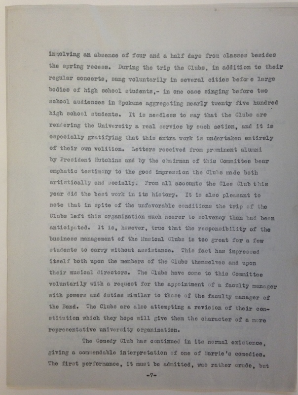 Annual Report of the Committee for Student Affairs, 1915-1916, pg. 7.jpg