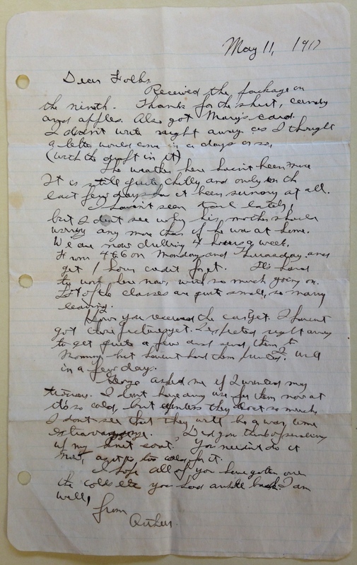Letter from Arthur Ehrlicher to his Folks, May 11, 1917.jpg