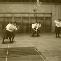 UM Women&#039;s Basketball, in Barbour Gym, ca. 1910