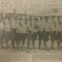 Winners of U of M Hockey Championship