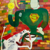 Saul Superman and superdog in Jail.JPG